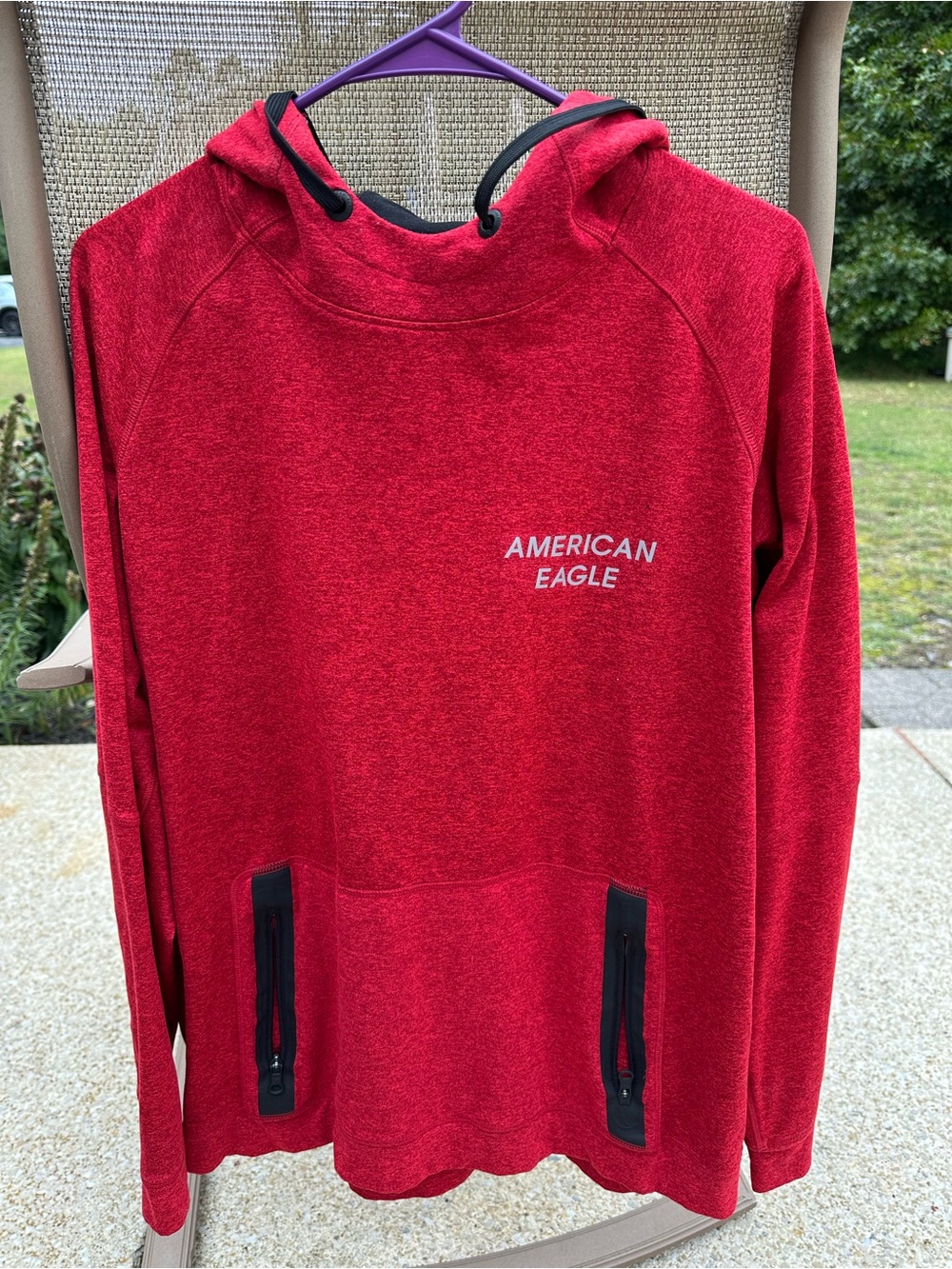 American Eagle Outfitters Red Men's Hoodie Sweater